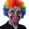 Horror Clown Maske Mit Rainbow Afro -Cosplay Verkäufe horror clown maske mit rainbow afro killer clown maske halloween maske halloween maske 17724 01
