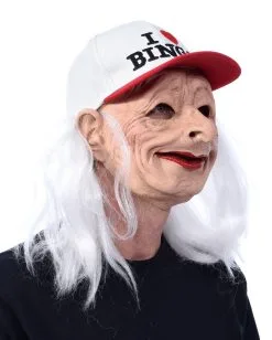 I Love Bingo Oma Maske Mit Cap Und Haaren -Cosplay Verkäufe i love bingo oma maske mit cap und haaren 36927 03