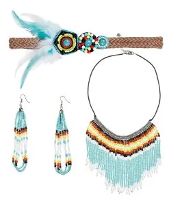 Indianerin Kostümschmuck 4-tlg.