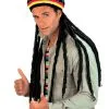 Jamaika Mütze Mit Rasta Zöpfen -Cosplay Verkäufe jamaika muetze mit rasta zoepfen rastafari muetze bob marley muetze jamaica hat with cornrows 17158