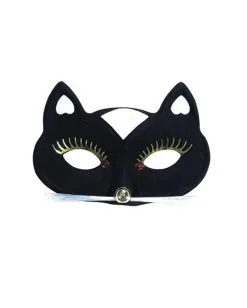 Katzen Maske Mit Glimmer Und Strass -Cosplay Verkäufe katzen maske faschings maske katzenmaske fuer den maskenball augenmaske 15771 1