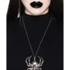 KILLSTAR Deadly Spider Skull Halskette -Cosplay Verkäufe killstar deadly spider skull halskette gothic fashion schmuck und zubehoer gothic shop 52090