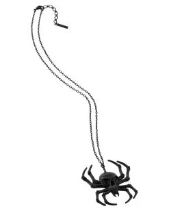 KILLSTAR Deadly Spider Skull Halskette Schwarz