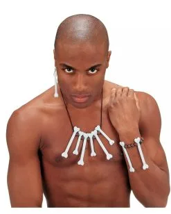 Neandertaler Knochenschmuck 10 Neandertaler Knochenschmuck -Cosplay Verkäufe knochen schmuckset bones jewelry kostuemzubehoer neandertaler kette steinzeitschmuck 18472 004