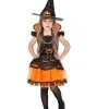 Kürbishexe Kinderkostüm -Cosplay Verkäufe kuerbishexe kinderkostuem pumpkin witch child costume halloween kinderkostuem 51735 02