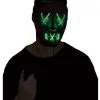 Leuchtende LED Maske Grün - Schwarz -Cosplay Verkäufe leuchtende led maske gruen schwarz 37510 1