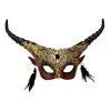 Lord Of The Darkness Teufels Halbmaske -Cosplay Verkäufe lord of the darkness teufels halbmaske devil halfmaske with horns and gold application halloween maske 50494 01