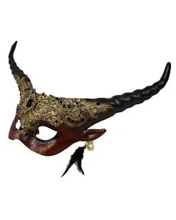 Lord Of The Darkness Teufels Halbmaske 7 Lord Of The Darkness Teufels Halbmaske -Cosplay Verkäufe lord of the darkness teufels halbmaske devil halfmaske with horns and gold application halloween maske 50494 03