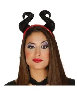 Teufelin Haarreif Mit Hörnern