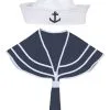 Matrosen Set Weiß/blau 2 Matrosen Set Weiß/blau -Cosplay Verkäufe matrosenset bestehend aus kragen und matrosenhut 22916 1