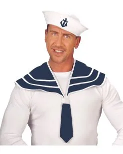 Matrosen Set Weiß/blau -Cosplay Verkäufe matrosenset bestehend aus kragen und matrosenhut 22916 2