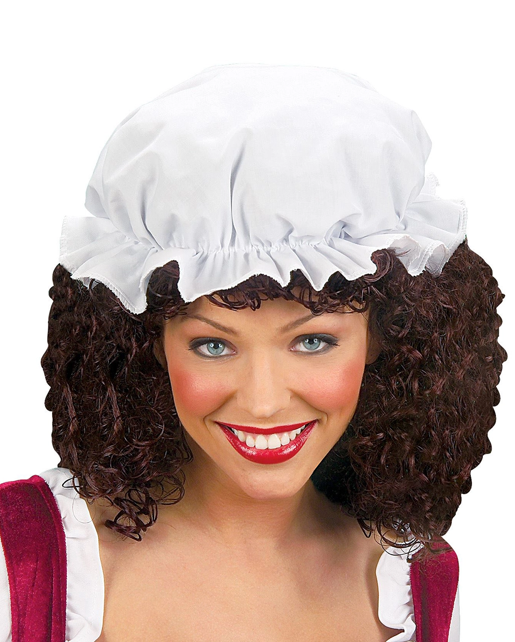 Mittelalterliche Schlafhaube Weiß 4 Mittelalterliche Schlafhaube Weiß – Bild 2