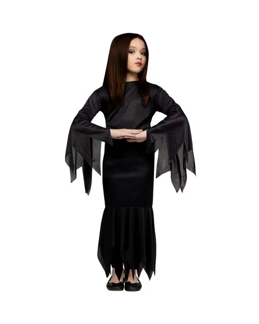 Madame Morticia Kinderkostüm -Cosplay Verkäufe morticia kinder kostuem fuer halloween morticia kids costume for halloween 50966
