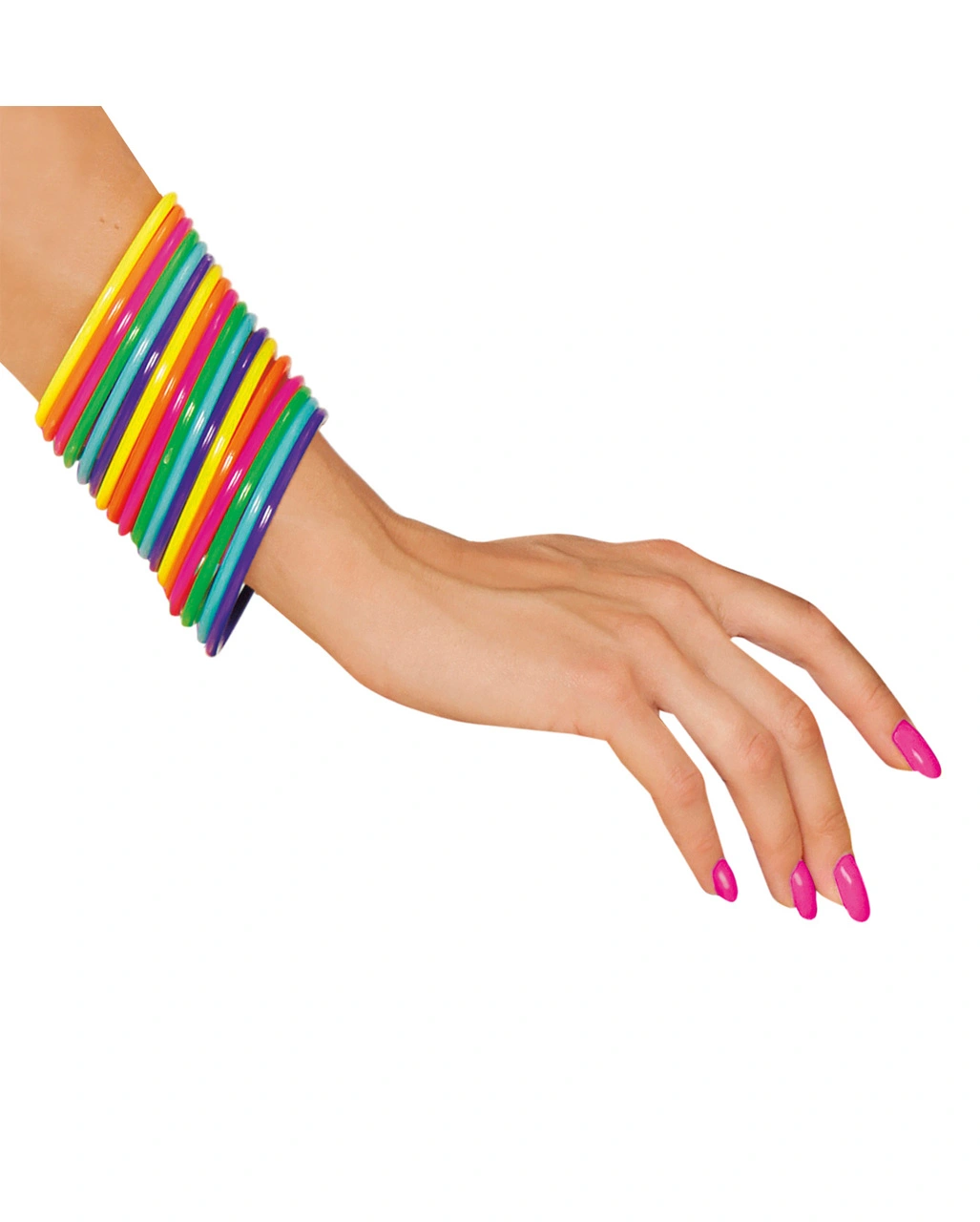80er Jahre Multicolor Armreifen 18 St. 4 80er Jahre Multicolor Armreifen 18 St. – Bild 2