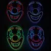 LED String Clown Maske -Cosplay Verkäufe neon licht clown maske neon light clown mask halloween horror clown maske 53433
