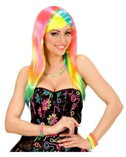 Neon Perlenarmband 4er Set -Cosplay Verkäufe neonperlenarmband perlenarmband in neonfarben 80er jahre modeschmuck 80ies party 23155 4