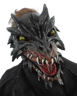 Noir Drachen Maske Deluxe