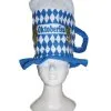 Bierkrug Hut Mit Rautenmuster -Cosplay Verkäufe oktoberfest hut bierkrug hut beer mug hat oktoberfest kostuemzubehoer 8801695 01