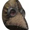 Pestdoktor Halbmaske Braun -Cosplay Verkäufe pestdoktor halbmaske dunkelbraun halloween und horror maske plague doctor half mask 51806