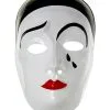 Pierrot Maske PVC -Cosplay Verkäufe pierrot maske pvc mit traene clown maske faschings maske 14556