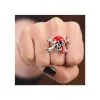 Piraten Totenkopf Ring -Cosplay Verkäufe piraten totenkopf ring halloween schmuck piratenring faschingsschmuck pirate skull ring 26720