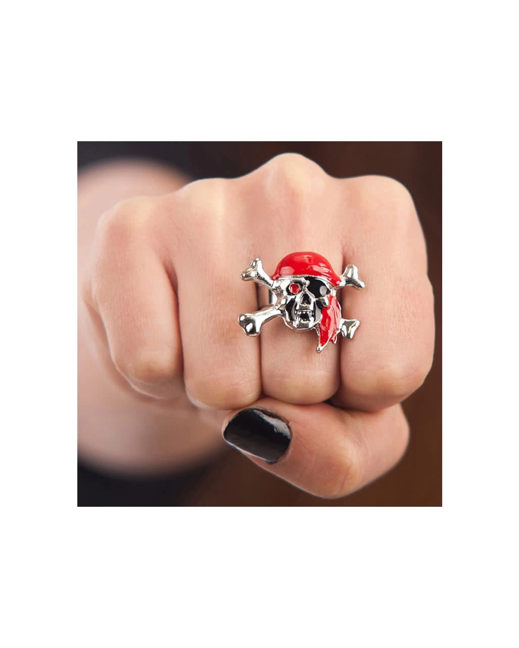 Piraten Totenkopf Ring 3 Piraten Totenkopf Ring