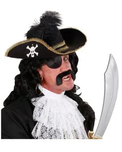 Piratenhut Mit Totenkopf Und Feder 6 Piratenhut Mit Totenkopf Und Feder -Cosplay Verkäufe piratenhut mit totenkopf feder und goldborte bild1 18267 2