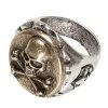 Metall Piratenring Mit Totenkopf -Cosplay Verkäufe piratenring mit totenkopf und knochen pirate ring with skull and bones bild1 27019