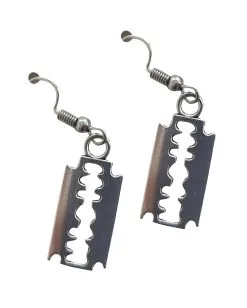 Rasierklingen Ohrringe