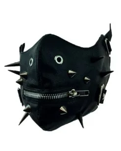 Sado Punk Halbmaske Mit Spikes -Cosplay Verkäufe sado punk halbmaske mit spikes cyberpunk halfmask with spikes halloween masken kaufen 50497 03