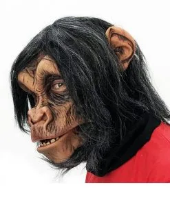 Schimpansen Maske Deluxe -Cosplay Verkäufe schimpansen maske affenmaske chimp mask tiermaske 14243 03