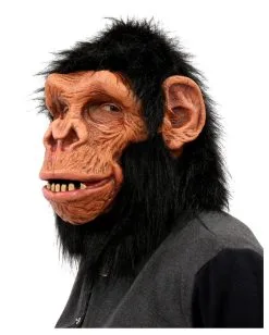 Schimpanse Vollkopfmaske Mit Haaren -Cosplay Verkäufe schimpansen vollkopfmaske mit haaren chimpanzee chimp primate latex face mask halloween und faschings masken 39672 2