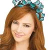 Schmetterlings Haarreifen Türkis -Cosplay Verkäufe schmetterlings haarreifen tuerkis butterfly kostuem zubehoer fuer fasching butterfly headband turquoise 31131