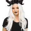 Schwarze Dämonen Hörner Mit Rosen -Cosplay Verkäufe schwarze daemonen hoerner mit rosen blck demon horns with roses 37539 01