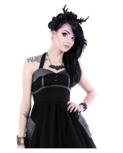 Schwarze Fledermaus Gothic Halskette -Cosplay Verkäufe schwarze fledermaus gothic fledermaus halskette black gothic bat necklace 53775 04