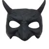Schwarze Goblin Halbmaske Mit Hörner -Cosplay Verkäufe schwarze goblin halbmaske mit hoerner black devil halfmask with horns teufelsmaske 50489 01