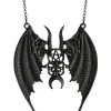 Schwarze Gothic Maleficent Halskette -Cosplay Verkäufe schwarze gothic maleficent halskette black gothic maleficent pendant gothic schmuck 50588 01