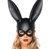 Schwarze Hasenmaske 1 Schwarze Hasenmaske -Cosplay Verkäufe schwarze hasenohren augenmaske fetisch maske black bunny ears fetish mask 27975
