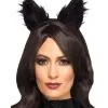 Schwarze Kunstfell Katzenohren -Cosplay Verkäufe schwarze kunstfell katzenohren katzen kopfschmuck halloween ohren katze long pile fure cat ears 35829