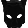 Schwarzer Panther Gesichtsmaske -Cosplay Verkäufe schwarze panther maske black panther mask schwarze raubtier maske schwarze leoparden maske tiermaske 8801337 01