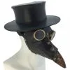 Schwarze Steampunk Pest Doktor Maske -Cosplay Verkäufe schwarze steampunk pest doktor maske black vintage pest doctor mask 50444 01