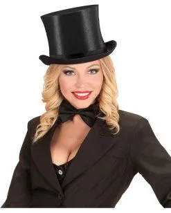 Schwarzer Satin Zylinder -Cosplay Verkäufe schwarzer satin zylinder gentleman zylinder black top hat 29339 3