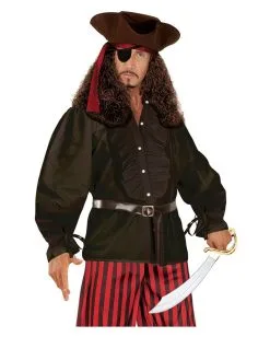 Schwarzes Rüschenhemd Mit Knöpfen -Cosplay Verkäufe schwarzes rueschenhemd mit knoepfen zorro hemd piratenhemd seeraeuberhemd 25594 4