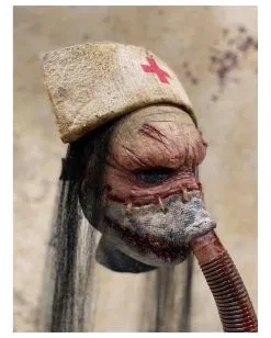 Silent Nurse Horror Maske -Cosplay Verkäufe silent nurse horrormaske halloween und horror masken fuer haunted maze und geisterhaus nurse mask 50631 4