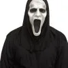 Silent Screamer Halbmaske Mit Kapuze -Cosplay Verkäufe silent screamer harte pvc halbmaske mit kapuze halloween maske horror maske halloween party kostuem zubehoer kostuem accessoire 53969