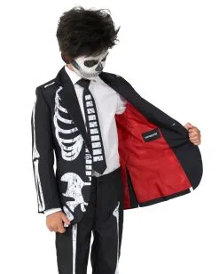 Skeleton Grunge Anzug Für Kinder - Suitmeister -Cosplay Verkäufe skeleton grunge black anzug kostuem anzug fuer kinder opposuits anzug suitmeister kinder anzug skelett kostuem anzug 54386 3
