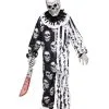 Skelett Horror Clown Kinder Kostüm Mit Maske -Cosplay Verkäufe skelett horror clown kinder kostuem mit maske skele klown child costume with mask killerclown halloween anzug 54231