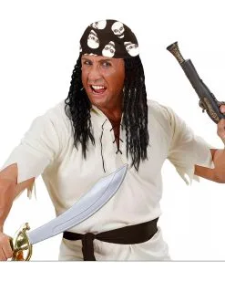 Skull Bandana Kopftuch -Cosplay Verkäufe skull bandana kopftuch piratenkopftuch rocker kostuem zubehoer seeraeuber tuch 17215 003