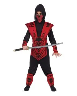 Skull Lord Ninja Kinderkostüm Rot