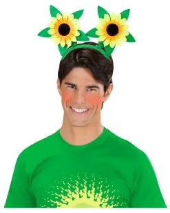 Sonnenblumen Haarreif -Cosplay Verkäufe sonnenblumen haarreif kostuemzubehoer sunflower hairband sunflower head bopper 29689 3